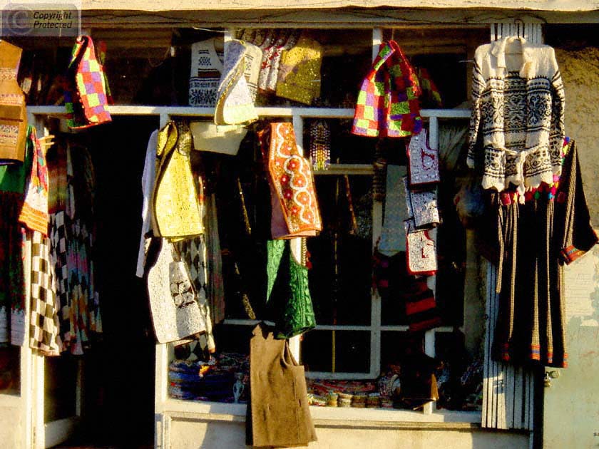 Dresses Hanging on Chicken Street